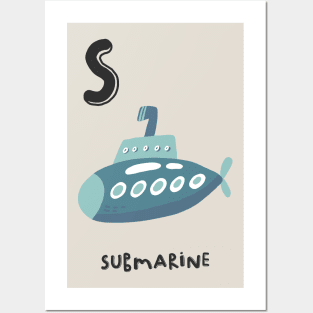 S is Submarine Posters and Art